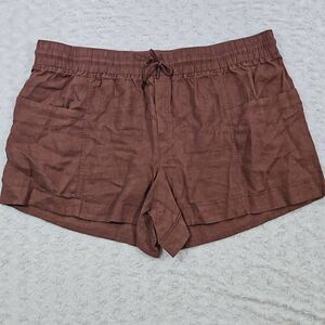 Athleta Cabo Linen 4" Short Womens Size 24  Hearth Rose Summer Comfort Lounge